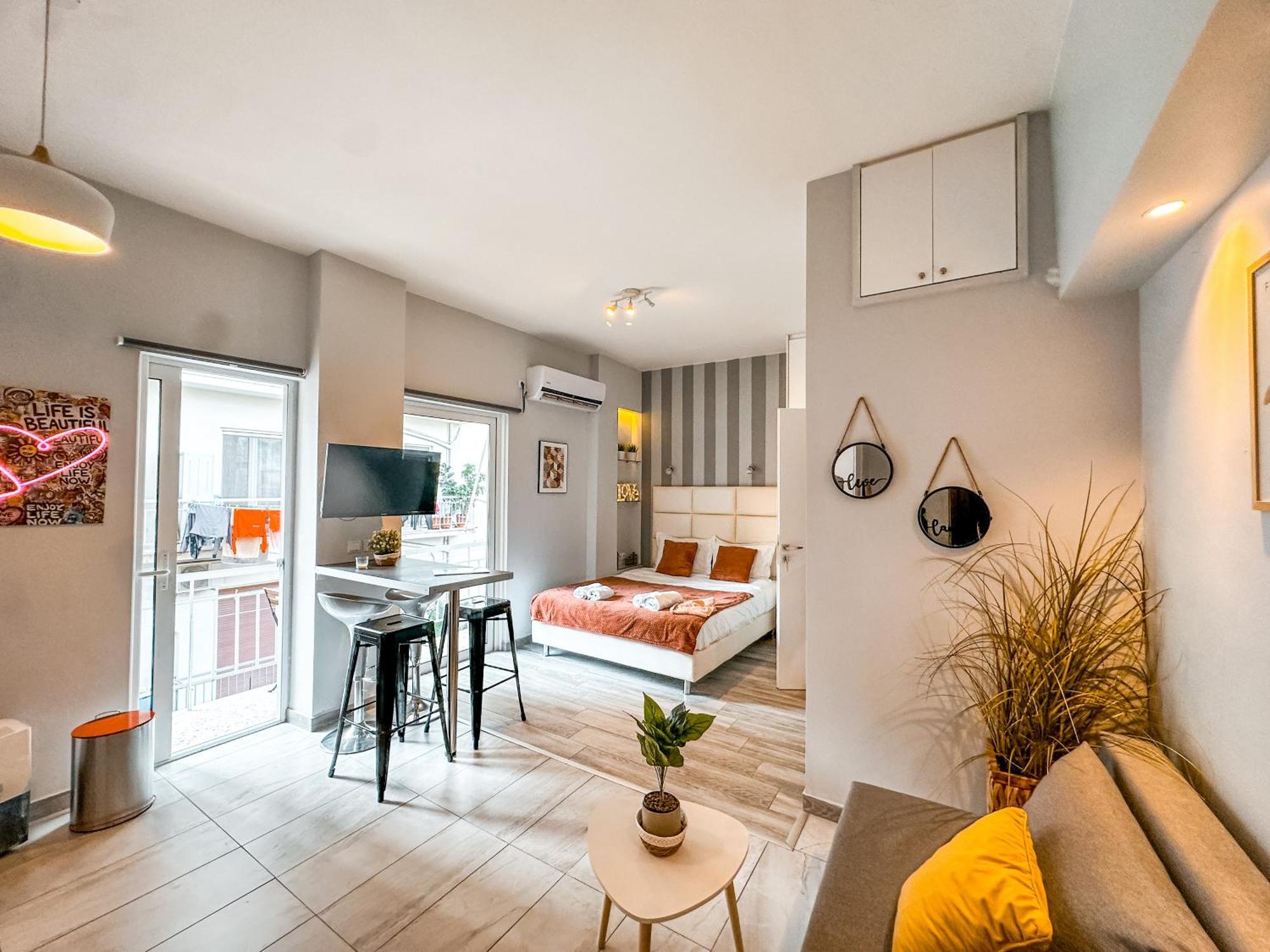 Walk To Markets From A Cozy Studio By Cielo Homes เอเธนส์ ภายนอก รูปภาพ